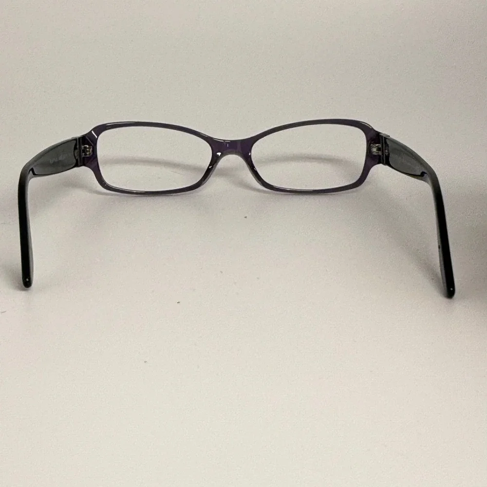 Ralph Lauren RL 6078-B Purple Black Rectangular Eyeglass Frames Italy 52-16-135